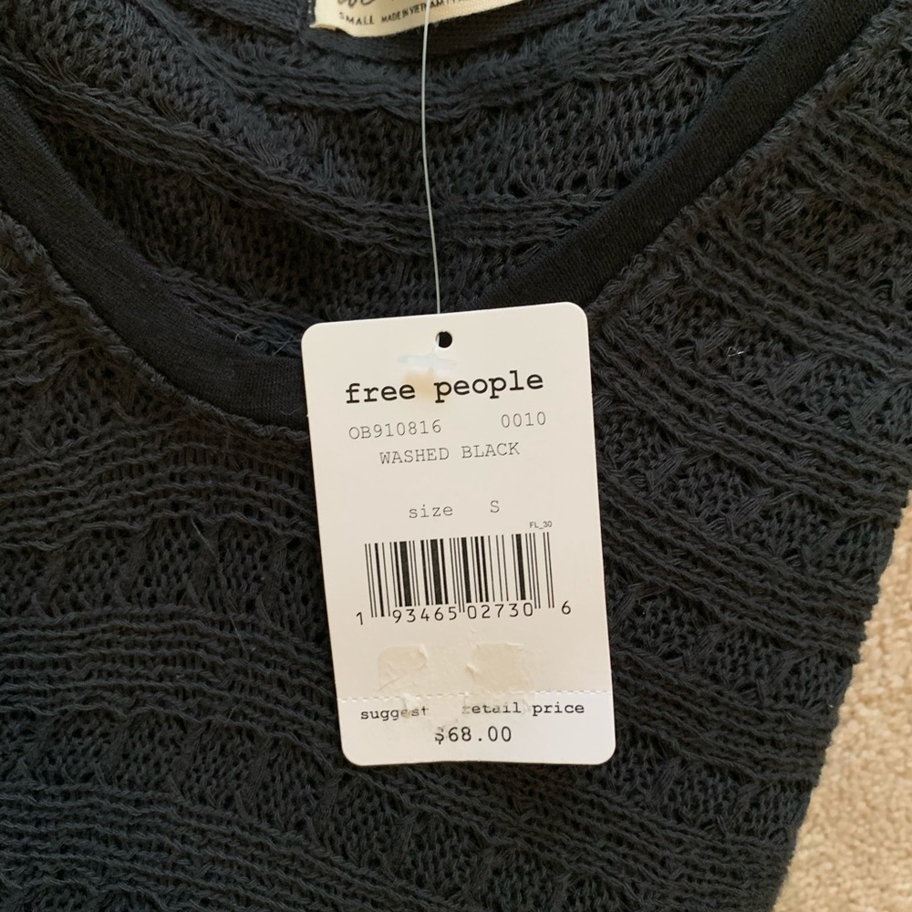 Free People Sweater (BLACK) - Picture 3 of 4